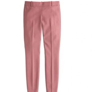 J.Crew Minnie Pant in Blush with Bi-Stretch Wool Size 10 Tall
